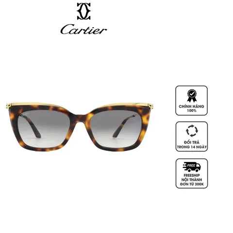 Kính mát nữ Cartier Grey Butterfly Ladies Sunglasses CT0030S 003 53