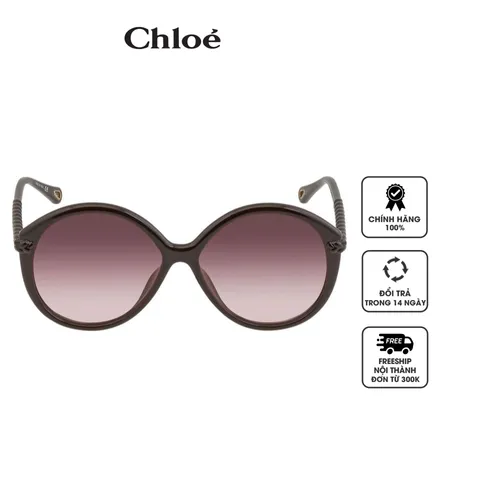 Kính mát nữ Chloe Orange Round Ladies Sunglasses CH0002SA 001 58