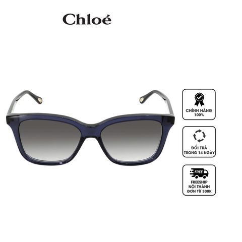 Kính mát Chloe Grey Rectangular Ladies Sunglasses CH0079S 003 56