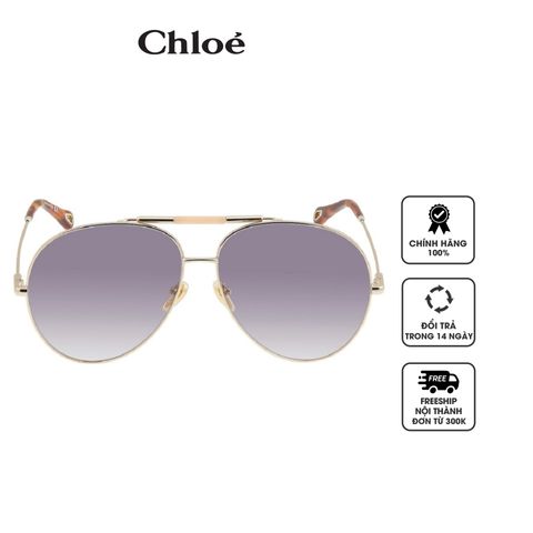 Kính nữ Chloe Blue Pilot Ladies Sunglasses CH0113S 001 62