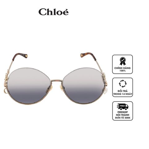 Kính mát Chloe Blue Round Ladies Sunglasses CH0067S 001 61