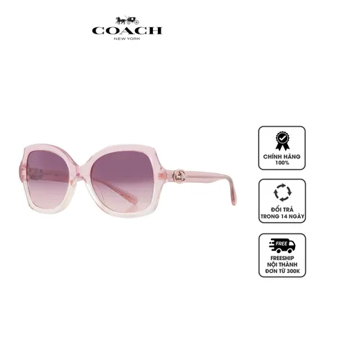 Kính mát nữ Coach Purple Pink Gradient Butterfly Ladies Sunglasses HC8295 57387W 56
