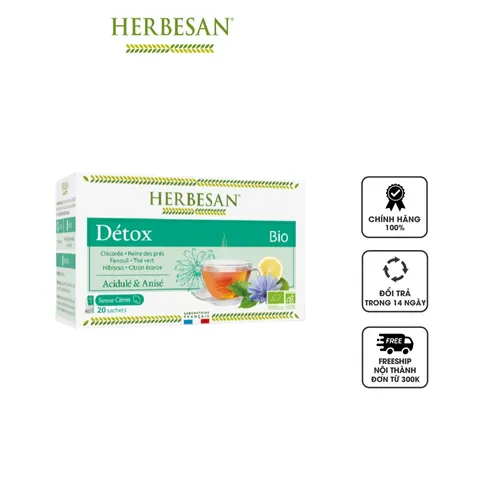 Trà Herbesan Infusion Bio Detox hỗ trợ thanh lọc cơ thể