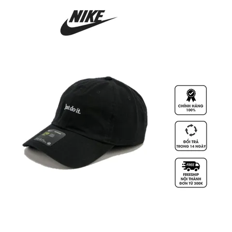 Mũ Nike Just Do It Heritage86 CQ9512-010 màu đen