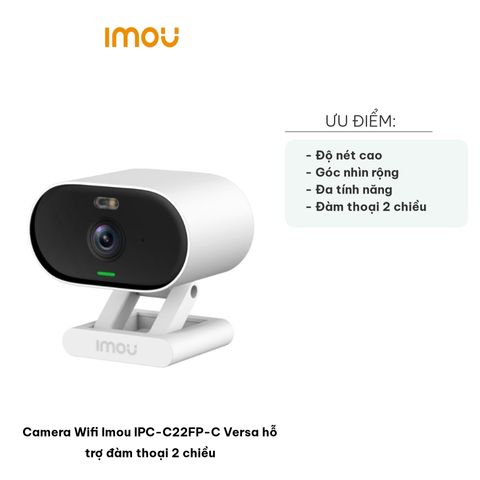 Camera Wifi Imou IPC-C22FP-C Versa - Camera 2 chiều, 2.0MP HD, Hồng ngoại 20m, Thiết kế Sang trọng Chống Nước IP65