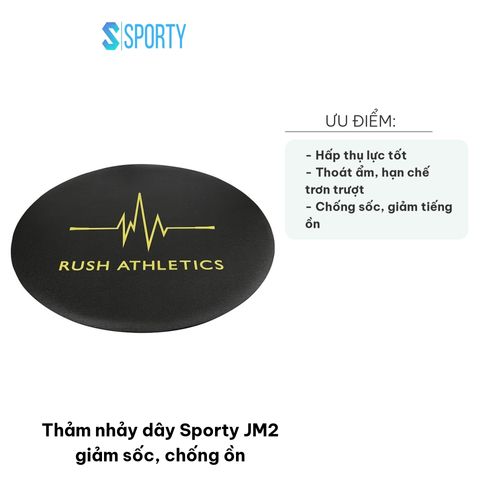 Thảm Nhảy Dây Sporty JM2 - Giảm Sốc, Chống Ồn, Chất Liệu Cao Cấp, Độ Dày 3mm, Thoát Ẩm Nhanh, Hạn Chế Trơn Trượt