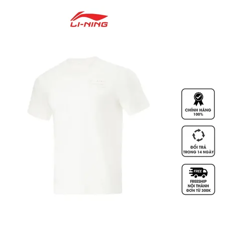Áo T-Shirt thể thao nam Li-Ning Fitness ATSU473-7V màu trắng sữa