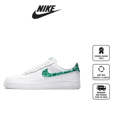 Giày Nike Air Force 1 Low 07 Essential White Green Paisley DH4406-102