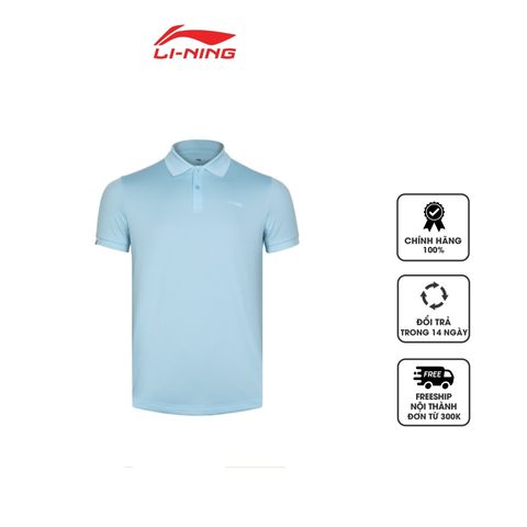 Áo Polo thể thao cho nam Li-Ning APLT233-2 màu xanh dương nhạt