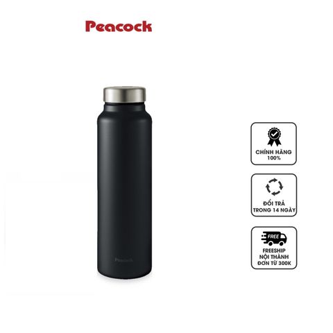 Bình Giữ Nhiệt Chân Không Peacock AKY-80 800ml - Thiết Kế Nhỏ Gọn, Giữ Nóng, Giữ Lạnh Lâu, Nắp Xoắn Chắc Chắn