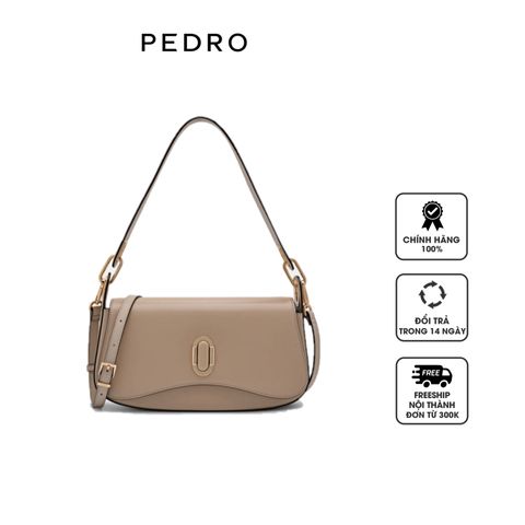 Túi xách Pedro Studio Rift Leather Shoulder Bag PW2-76390084-2 Sand