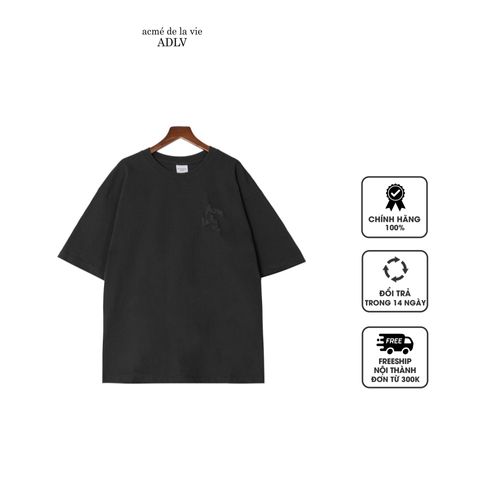 Áo thun Acmé de la vie ADLV Embossing T-Shirt màu đen