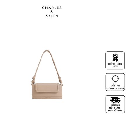 Túi xách Charles & Keith Sabine Knotted-Strap Bag CK2-20271345 Taupe