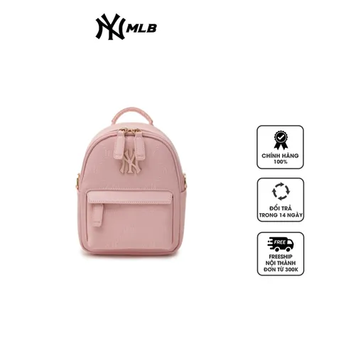 Balo MLB Mini Backpack New York Yankees 7ABKMD64N-50PKM Pink