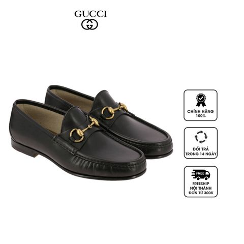 Giày lười nam Gucci 1953 Horsebit Leather Loafer 307929-BLM00-1000