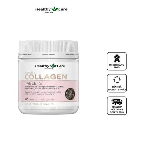 Viên uống collagen đẹp da Healthy Care Beauty Collagen của Úc