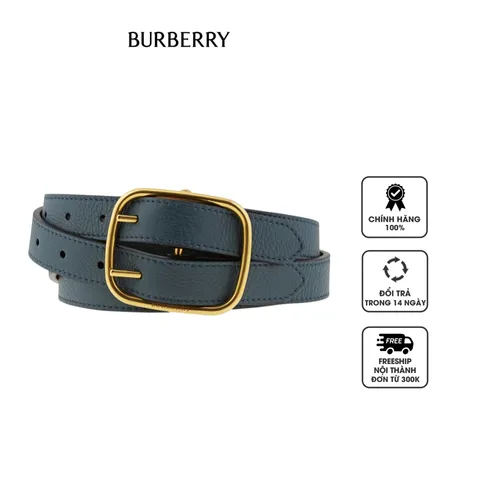 Thắt lưng Burberry Double-strap Leather Belt In Dark Cyan And Dusty Rose 4076961
