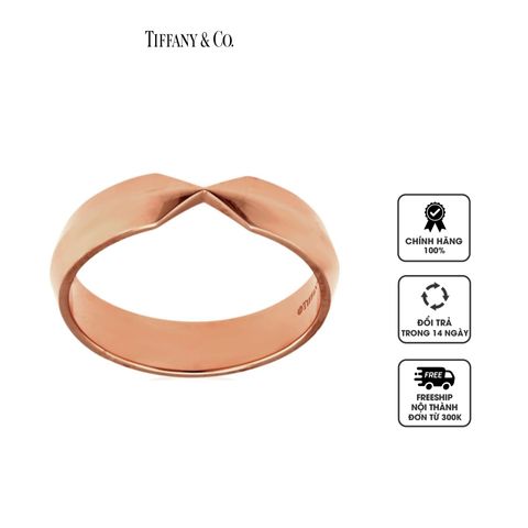 Nhẫn unisex Tiffany 18k Rose Gold Nesting Wide Band Ring 62983256