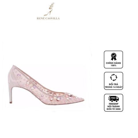 Giày cao gót nữ Rene Caovilla Cinderella Crystal Lace Pumps C11633-080-PI01X188