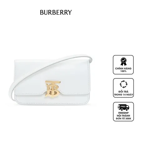 Túi đeo chéo nữ Burberry TB màu trắng