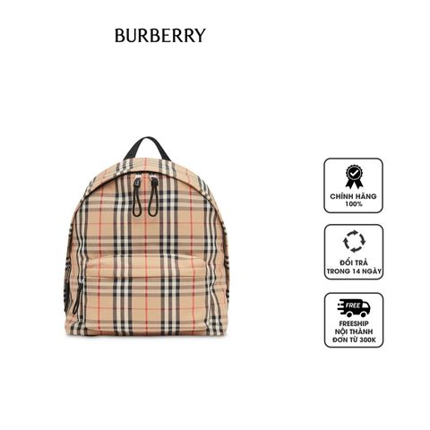 Balo unisex Burberry Vintage Check Nylon Backpack