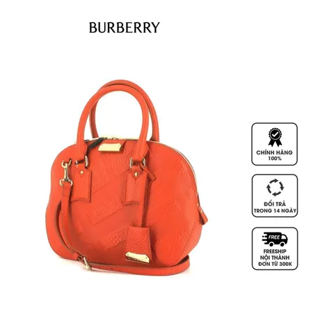 Túi Burberry Orchad Handbag In Orange Leather màu cam