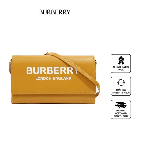 Túi đeo chéo nữ Burberry Womens Crossbody Bag Leather màu vàng