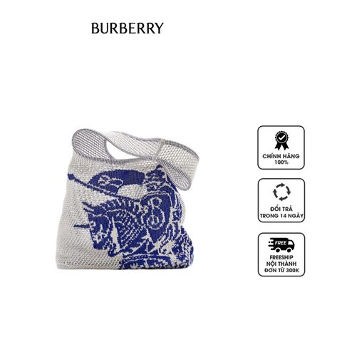 Túi đeo vai Burberry Large EKD Crochet Bag 80906521 White