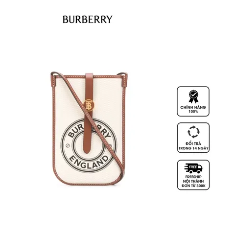 Túi đeo chéo Burberry Logo Graphic Crossbody Bag White/Tan brown