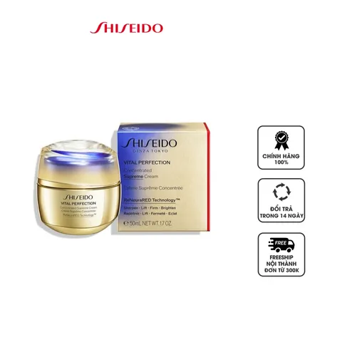 Kem dưỡng da Shiseido Vital Perfection Concentrated Supreme Cream