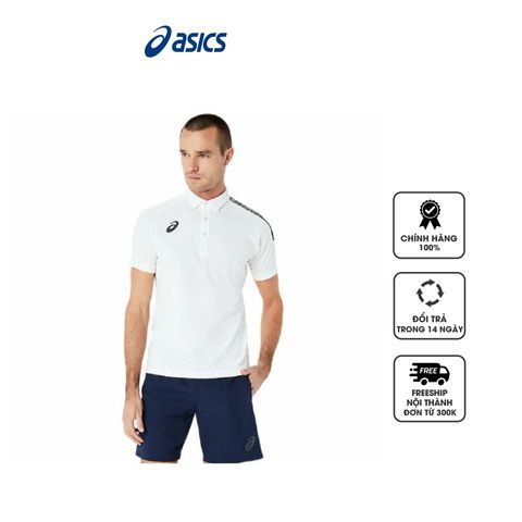 Áo polo Asics Dry Cotton Polo Shirt 2101A214-100 màu trắng