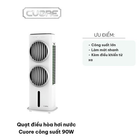 Quạt điều hòa hơi nước Cuore công suất 90W