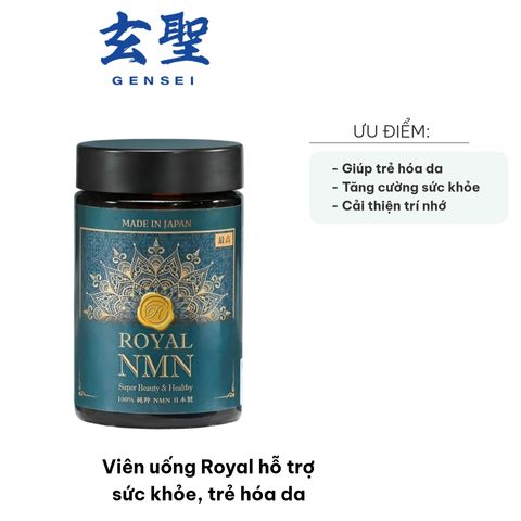 Viên uống Royal GENSEI 60 viên - Hỗ trợ sức khỏe, trẻ hóa da, làm đẹp da, cải thiện sức đề kháng và trí nhớ