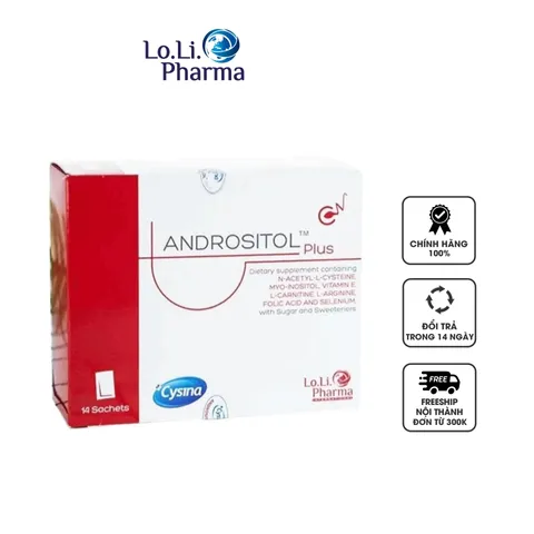 Bột uống Andrositol Plus hỗ trợ tăng cường sức khỏe sinh sản nam giới