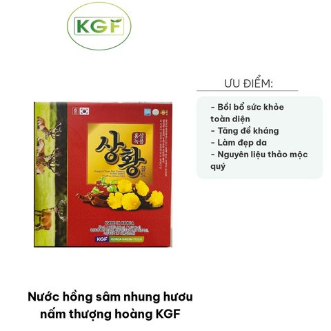 Nước Hồng Sâm Nhung Hươu Nấm Thượng Hoàng KGF - Giải Pháp Tăng Cường Sức Khỏe, Bồi Bổ Cơ Thể Và Tăng Cường Đề Kháng