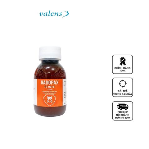 Siro Tăng Cường Đề Kháng Valens Gadopax Forte 100ml - Hỗ Trợ Miễn Dịch, Bổ Sung Vitamin và Khoáng Chất Cho Trẻ Em & Người Lớn