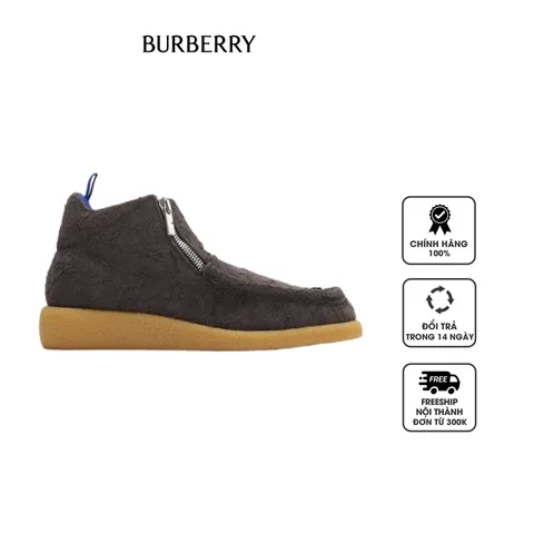 Giày Boots nam Burberry Suede Chance Boots 80865771 Ash