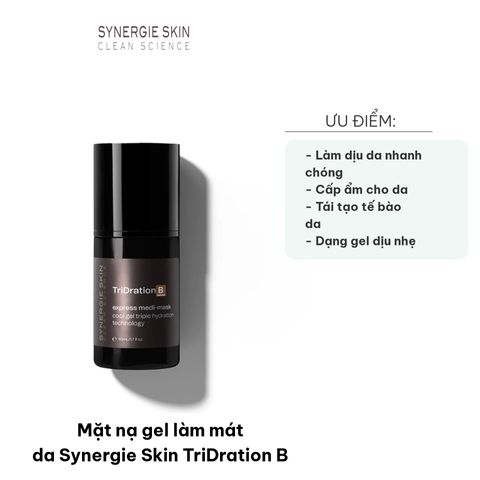 Mặt nạ gel làm mát da Synergie Skin TriDration B - Tăng cường ẩm, phục hồi da nhạy cảm, loại bỏ mẩn đỏ, giúp da căng mịn tự nhiên 50ml