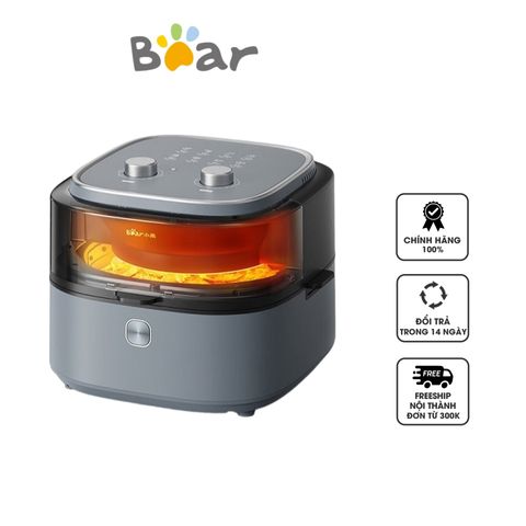 Nồi Chiên Không Dầu Bear QZG-E14G5 6.5L - Trục Đảo Tự Động, Công Suất 1350W, Nấu Nướng Đều Thức Ăn, Dễ Sử Dụng