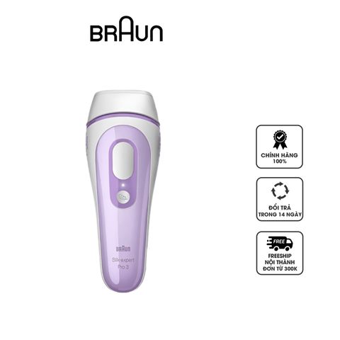 Máy triệt lông Braun Silk Expert Pro 3 PL3111 - Công nghệ IPL với cảm biến SensoAdapt, hiệu quả cao, phù hợp cho mọi loại da.