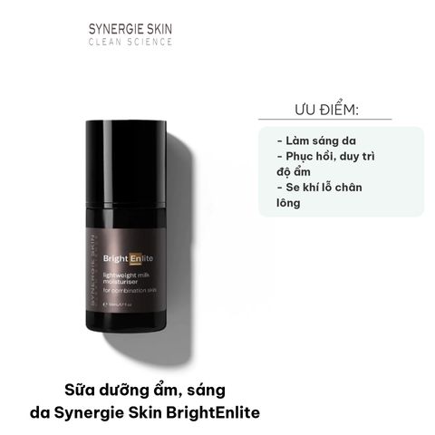 Sữa Dưỡng Ẩm Sáng Da Synergie Skin BrightEnlite 50ml - Giúp Phục Hồi Độ Ẩm, Cải Thiện Làn Da Sạm Màu, Se Khít Lỗ Chân Lông