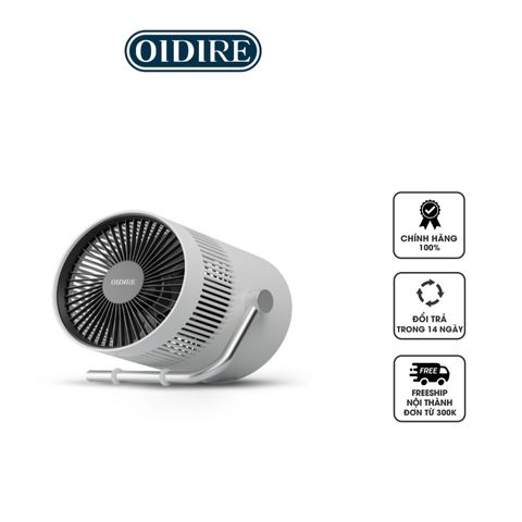 Quạt Tích Điện Để Bàn Oidire ODI-MF10A - Thiết Kế Hình Lá Quạt, 3 Chế Độ Gió, Âm Thanh Nhẹ Nhàng, Phù Hợp Cho Văn Phòng và Gia Đình