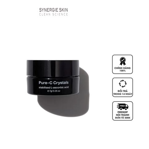 Bột Synergie Skin Pure-C Crystals - Hỗ Trợ Làm Sáng Da, Giảm Thâm Sạm, Chống Oxy Hóa - Dưỡng Da Mặt Tự Nhiên 7g