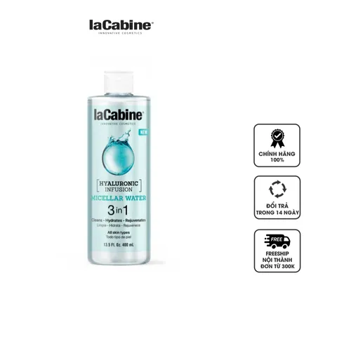 Nước tẩy trang 3in1 laCabine Hyaluronic Infusion Micellar Water