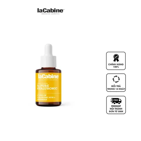 Serum hỗ trợ cấp ẩm, trẻ hóa da laCabine 5x Pure Hyaluronic