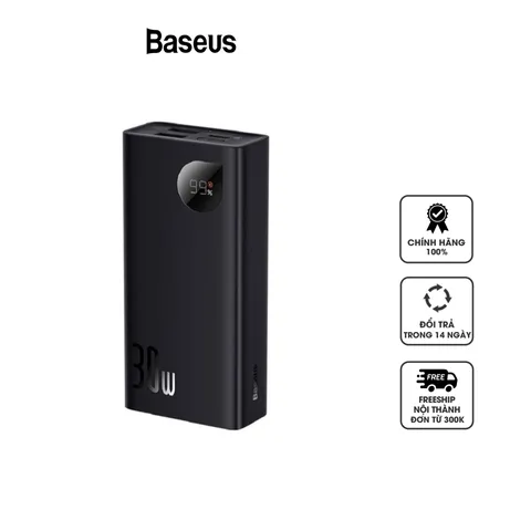 Sạc Dự Phòng Baseus Adaman2 10000mAh Sạc Nhanh 30W Với Màn Hình Digital - Phụ Kiện Điện Tử Đáng Tin Cậy Cho Laptop & Điện Thoại