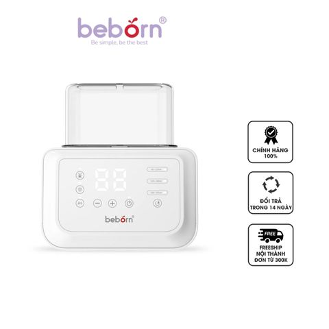Máy Hâm Sữa Tiệt Trùng Beborn Duppio 1 DBW01TN - Hâm Sữa, Hâm Nóng Thức Ăn, Tiệt Trùng 2 Bình Tiện Lợi Cho Bé