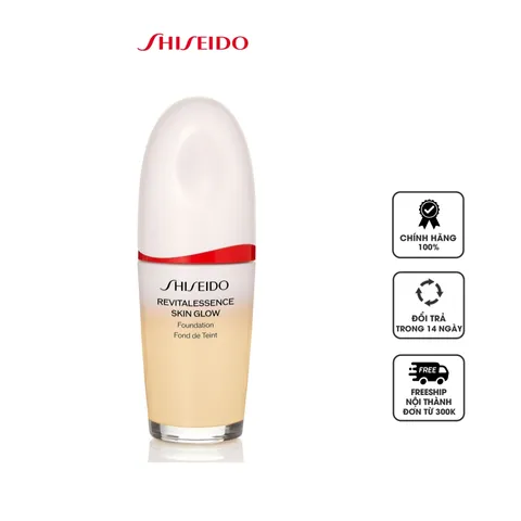 Kem nền dạng lỏng Shiseido RevitalEssence Skin Glow Foundation - Làn da rạng rỡ, dưỡng ẩm tự nhiên, SPF 30, 30ml