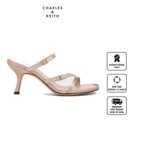 Sandals Charles & Keith Satin Strappy-Lace Thong Nude CK1-60920377