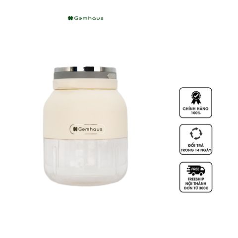 Máy Xay Sinh Tố Mini Gemhaus GH880 - 800ml, Công Suất 80W, Pin Sạc 1200mAh, Thiết Kế Di Động, Xay Nhuyễn Nhanh Chóng